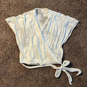 Anthropologie ballet wrap top